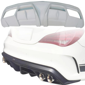 ModeloDrive FRP PIEC Rear Diffuser > Mercedes-Benz CLA-Class (C117) 2014-2017 > only fits Sport Package Bumper - image 1