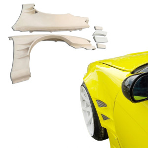 FRP ORI t4 75mm Wide Body Fenders (front) 6pc > Nissan 240SX (S14) 1997-1998 - image 1