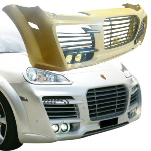 ModeloDrive FRP TART Front Bumper w Grilles > Porsche Cayenne (957) 2008-2010 - image 1