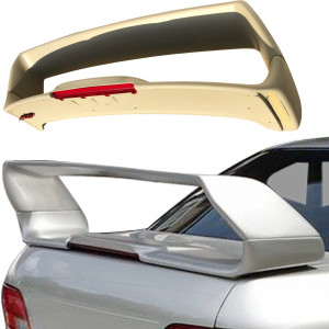 FRP STi V5 Look Spoiler Wing /w LED > Subaru Impreza (GC8) 1993-2001 > 2/4dr - image 1