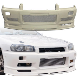 ModeloDrive FRP URA TR Front Bumper > Nissan Skyline (R34) GTT 1999-2004 > 2/4dr - image 1