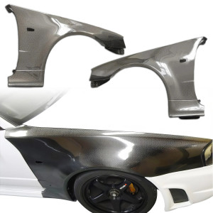 Carbon Fiber NISM Zt Fenders (front) > Nissan Skyline (R34) GTR 1999-2004 > 2dr Coupe - image 1