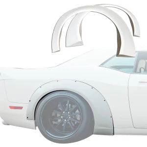 FRP LBPE Wide Body Fender Flares (rear) > Dodge Challenger 2008-2018 - image 1