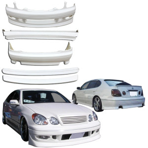 FRP KAZA Body Kit /w Wings 6pc > Lexus GS300 1998-2005 - image 1