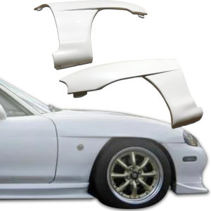 ModeloDrive FRP GVAR Wide Body 15mm Fenders (front) > Mazda Miata MX-5 (NB) 1998-2005 - image 1