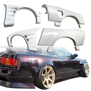 FRP ORI t4 75mm Wide Body Fenders Set 8pc > Nissan 240SX 1989-1994 > 3dr Hatch - image 1