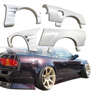 FRP ORI t4 75mm Wide Body Fenders Set 8pc > Nissan 240SX 1989-1994 > 3dr Hatch - image 1