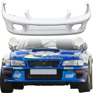 FRP LS WRC 00 Front Bumper w Caps 3pc > Subaru Impreza (GC8) 1993-2001 > 2/4dr - image 1