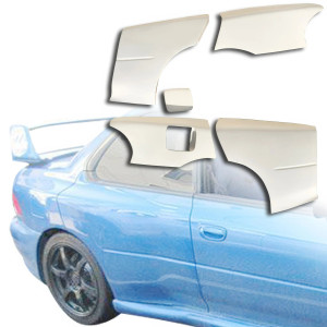 ModeloDrive FRP LS WRC 22B Wide Body Fenders (rear) 5pc > Subaru Impreza (GC8) 1993-2001 > 4dr Sedan - image 1