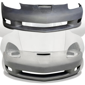 Carbon Fiber OER GT3 Front Bumper > Chevrolet Corvette (C6) 2005-2013 - image 1