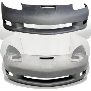 Carbon Fiber OER GT3 Front Bumper > Chevrolet Corvette (C6) 2005-2013 - image 1