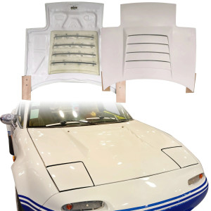 FRP NISM N1 Hood > Mazda Miata (NA) 1990-1996 - image 1