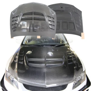 Carbon Fiber VOLT Hood > Mitsubishi Evolution EVO8 EVO9 2003-2006 - image 1