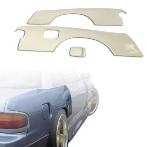 FRP DMA Wide Body Fenders 30mm (rear) /w Gas Cap > Nissan 240SX 1989-1994 > 2dr Coupe - image 1