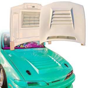 FRP DMA D1 Hood > Nissan 240SX (S14) 1995-1996 - image 1
