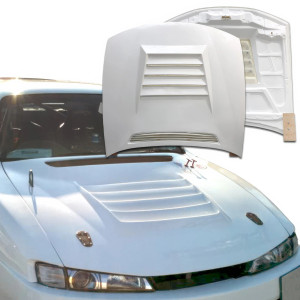 FRP DMA D1 Hood > Nissan 240SX (S14) 1997-1998 - image 1