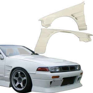 ModeloDrive FRP DMA D1 Wide Body 30mm Fenders (front) > Nissan Cefiro (A31) 1989-1993 - image 1