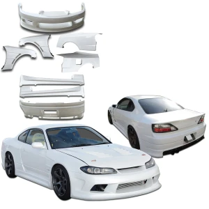 FRP VERT EDG Wide Body Kit 8pc > Nissan Silvia (S15) 1999-2002 - image 1