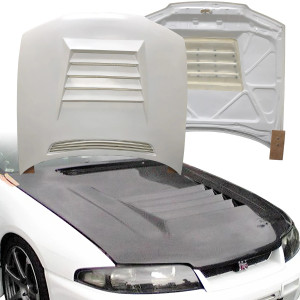 FRP DMA D1 Hood > Nissan Skyline (R33) GTS 1993-1995 - image 1