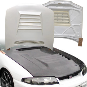 FRP DMA D1 Hood > Nissan Skyline (R33) GTS 1993-1995 - image 1