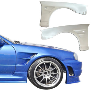 FRP BSPO Wide Body 20mm Fenders (front) 2pc > Nissan Skyline (R34) GTR 1999-2004 - image 1