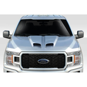 Universal Duraflex Feed Dual Ram Air Hood Scoop - 1 Piece - image 1
