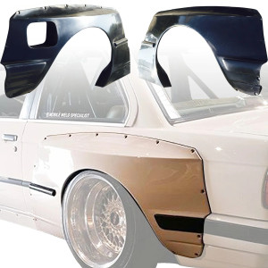 VSaero FRP TKYO Wide Body Fender Flares (rear) 75mm > BMW 318i 1984-1992> 2dr Coupe - image 1