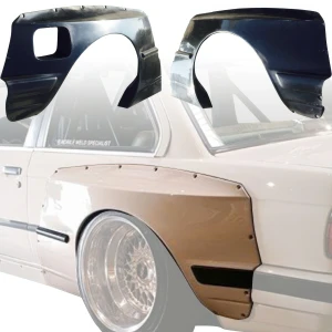 FRP TKYO Wide Body Fender Flares (rear) 75mm > BMW 318i 1984-1992> 2dr Coupe - image 1