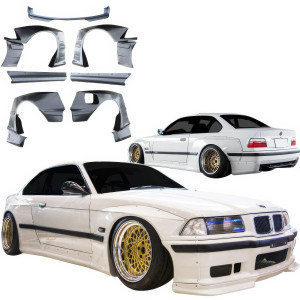 VSaero FRP TKYO Wide Body Kit 11pc > BMW 318i 325i (E36) 1992-1998 > 2dr Coupe - image 1