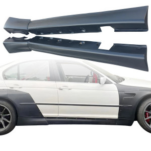 VSaero FRP TKYO V1 Wide Body Side Skirts > BMW 325i 330i (E46) 1999-2005 > 4dr Sedan - image 1