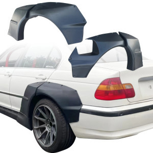 VSaero FRP TKYO V1 Wide Body Fender Flares (rear) > BMW 325i 330i (E46) 1999-2005 > 4dr Sedan - image 1