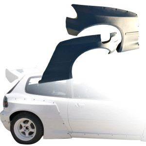 FRP TKYO Wide Body Fender Flares (rear) 50mm > Honda Civic EG 1992-1995 > 3dr Hatchback - image 1