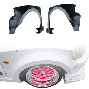 VSaero FRP MAM Wide Body Fender Flares (front) 2pc 60mm > Honda Civic EK 1999-2000 > 3dr Hatchback - image 1