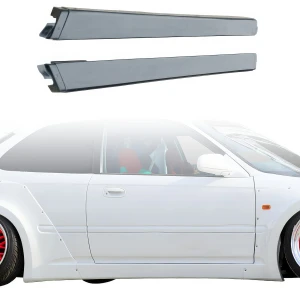 FRP MAM Wide Side Skirts 2pc > Honda Civic EK 1996-2000 > 3dr Hatchback - image 1