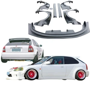FRP MAM Wide Body Kit 8pc > Honda Civic EK 1999-2000 > 3dr Hatchback - image 1