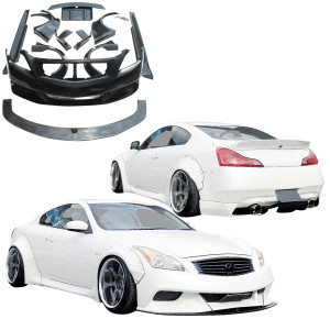 FRP LBPE Wide Body Kit w Wing > Infiniti G37 Coupe 2008-2015 > 2dr Coupe - image 1