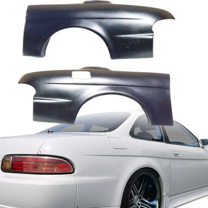 FRP VERT RIG Wide Body Fenders (rear) 50mm > Lexus SC300 1992-2000 - image 1