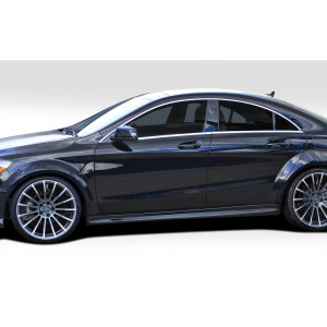 2014-2015 Mercedes CLA Class Duraflex Black Series Look Wide Body Side Skirt Rocker Panels -2 Piece - image 1
