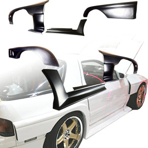 VSaero FRP RMAG Wide Body Fender Set 6pc 30/30mm > Mazda RX-7 (FC3S) 1986-1992 - image 1