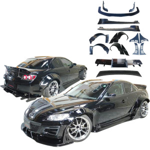 FRP TKYO Wide Body Kit w Wing > Mazda RX-8 (SE3P) 2009-2011 - image 1