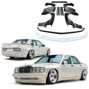 FRP TKYO Wide Body Kit w Wing 13pc > Mercedes-Benz 190E (W201) 1988-1993 - image 1