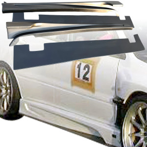 VSaero FRP VAR Side Skirts 4pc > Mitsubishi Evolution EVO8 EVO9 CT9A 2003-2006 - image 1