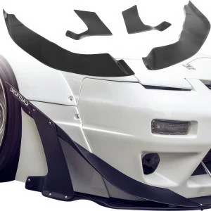 FRP TKYO v2 Wide Body Front Canards 4pc > Nissan 240SX 1989-1994 > 2/3dr - image 1