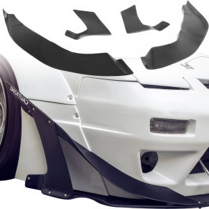 VSaero FRP TKYO v2 Wide Body Front Canards 4pc > Nissan 240SX 1989-1994 > 2/3dr - image 1