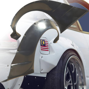 VSaero FRP TKYO v2 Wide Body 80mm Fender Flares (rear) > Nissan 240SX 1989-1994 > 2/3dr - image 1