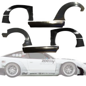 FRP TKYO v2 Wide Body Flares w Side Skirts 8pc > Nissan 240SX 1989-1994 > 2/3dr - image 1