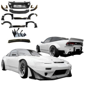 FRP TKYO v2 Wide Body Kit w Wing > Nissan 240SX 1989-1994 > 3dr Hatch - image 1