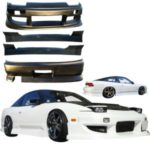 VSaero FRP WOR9 Body Kit 4pc > Nissan 240SX 1989-1994 > 3dr Hatch - image 1