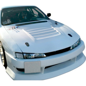 VSaero FRP BSPO Blister Wide Body Front Bumper > Nissan 240SX (S14) 1997-1998 - image 1
