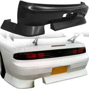 FRP BSPO Blister Wide Body Rear Bumper 3pc > Nissan 240SX (S14) 1995-1998 - image 1